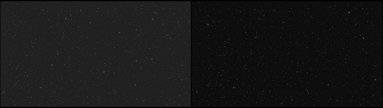 SDR HDR星空图对比